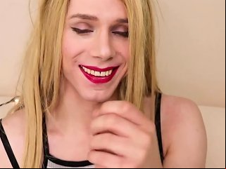 ASHEMALETUBE @ Crossdresser Julia S First Anal Creampie Julia Jane P