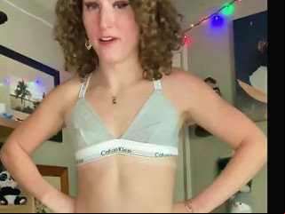 ASHEMALETUBE @ Cumshot Without Manual Stimulation While Riding Dildo